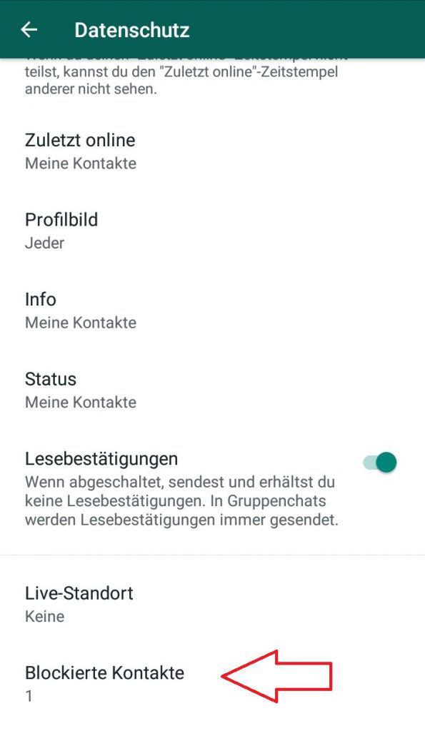 Blockierte profilbild whatsapp kontakte sehen WhatsApp Kontakt